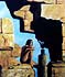 oil painting: girl on the rocks